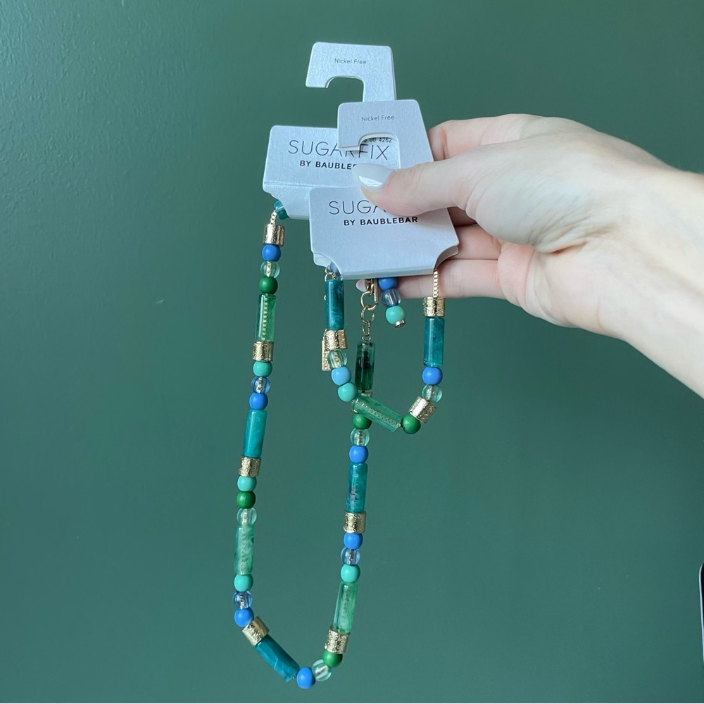Sugarfix Baublebar matching set necklace bracelet - NWT